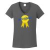 Ladies Heavy Cotton ™ 100% Cotton V Neck T Shirt Thumbnail