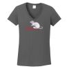 Ladies Heavy Cotton ™ 100% Cotton V Neck T Shirt Thumbnail