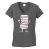 Ladies Heavy Cotton ™ 100% Cotton V Neck T Shirt Thumbnail