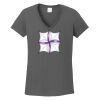 Ladies Heavy Cotton ™ 100% Cotton V Neck T Shirt Thumbnail