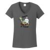Ladies Heavy Cotton ™ 100% Cotton V Neck T Shirt Thumbnail