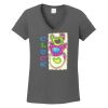 Ladies Heavy Cotton ™ 100% Cotton V Neck T Shirt Thumbnail