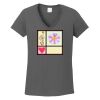 Ladies Heavy Cotton ™ 100% Cotton V Neck T Shirt Thumbnail