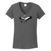 Ladies Heavy Cotton ™ 100% Cotton V Neck T Shirt Thumbnail