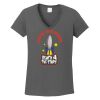 Ladies Heavy Cotton ™ 100% Cotton V Neck T Shirt Thumbnail