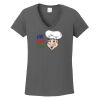 Ladies Heavy Cotton ™ 100% Cotton V Neck T Shirt Thumbnail