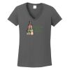 Ladies Heavy Cotton ™ 100% Cotton V Neck T Shirt Thumbnail