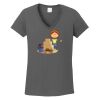 Ladies Heavy Cotton ™ 100% Cotton V Neck T Shirt Thumbnail