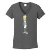 Ladies Heavy Cotton ™ 100% Cotton V Neck T Shirt Thumbnail