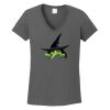 Ladies Heavy Cotton ™ 100% Cotton V Neck T Shirt Thumbnail