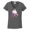Ladies Heavy Cotton ™ 100% Cotton V Neck T Shirt Thumbnail