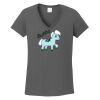 Ladies Heavy Cotton ™ 100% Cotton V Neck T Shirt Thumbnail