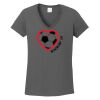 Ladies Heavy Cotton ™ 100% Cotton V Neck T Shirt Thumbnail