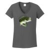 Ladies Heavy Cotton ™ 100% Cotton V Neck T Shirt Thumbnail