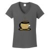 Ladies Heavy Cotton ™ 100% Cotton V Neck T Shirt Thumbnail