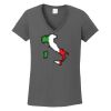 Ladies Heavy Cotton ™ 100% Cotton V Neck T Shirt Thumbnail