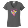 Ladies Heavy Cotton ™ 100% Cotton V Neck T Shirt Thumbnail