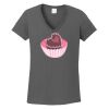 Ladies Heavy Cotton ™ 100% Cotton V Neck T Shirt Thumbnail