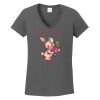 Ladies Heavy Cotton ™ 100% Cotton V Neck T Shirt Thumbnail