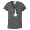 Ladies Heavy Cotton ™ 100% Cotton V Neck T Shirt Thumbnail