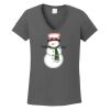 Ladies Heavy Cotton ™ 100% Cotton V Neck T Shirt Thumbnail