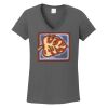 Ladies Heavy Cotton ™ 100% Cotton V Neck T Shirt Thumbnail