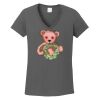 Ladies Heavy Cotton ™ 100% Cotton V Neck T Shirt Thumbnail