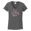Ladies Heavy Cotton ™ 100% Cotton V Neck T Shirt Thumbnail
