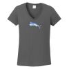 Ladies Heavy Cotton ™ 100% Cotton V Neck T Shirt Thumbnail