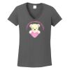 Ladies Heavy Cotton ™ 100% Cotton V Neck T Shirt Thumbnail