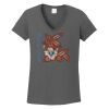 Ladies Heavy Cotton ™ 100% Cotton V Neck T Shirt Thumbnail