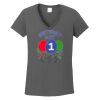 Ladies Heavy Cotton ™ 100% Cotton V Neck T Shirt Thumbnail