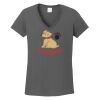 Ladies Heavy Cotton ™ 100% Cotton V Neck T Shirt Thumbnail