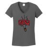 Ladies Heavy Cotton ™ 100% Cotton V Neck T Shirt Thumbnail