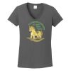 Ladies Heavy Cotton ™ 100% Cotton V Neck T Shirt Thumbnail