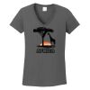 Ladies Heavy Cotton ™ 100% Cotton V Neck T Shirt Thumbnail