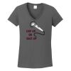 Ladies Heavy Cotton ™ 100% Cotton V Neck T Shirt Thumbnail