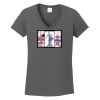 Ladies Heavy Cotton ™ 100% Cotton V Neck T Shirt Thumbnail