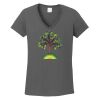 Ladies Heavy Cotton ™ 100% Cotton V Neck T Shirt Thumbnail