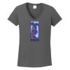 Ladies Heavy Cotton ™ 100% Cotton V Neck T Shirt Thumbnail