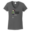 Ladies Heavy Cotton ™ 100% Cotton V Neck T Shirt Thumbnail
