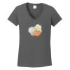 Ladies Heavy Cotton ™ 100% Cotton V Neck T Shirt Thumbnail