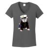 Ladies Heavy Cotton ™ 100% Cotton V Neck T Shirt Thumbnail