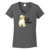 Ladies Heavy Cotton ™ 100% Cotton V Neck T Shirt Thumbnail