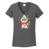 Ladies Heavy Cotton ™ 100% Cotton V Neck T Shirt Thumbnail