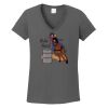 Ladies Heavy Cotton ™ 100% Cotton V Neck T Shirt Thumbnail