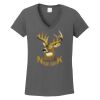 Ladies Heavy Cotton ™ 100% Cotton V Neck T Shirt Thumbnail