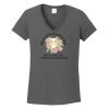 Ladies Heavy Cotton ™ 100% Cotton V Neck T Shirt Thumbnail