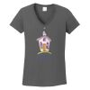 Ladies Heavy Cotton ™ 100% Cotton V Neck T Shirt Thumbnail
