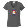 Ladies Heavy Cotton ™ 100% Cotton V Neck T Shirt Thumbnail